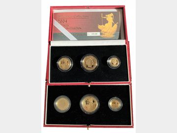 2004 GOLD PROOF 3-COIN BRITANNIA SET