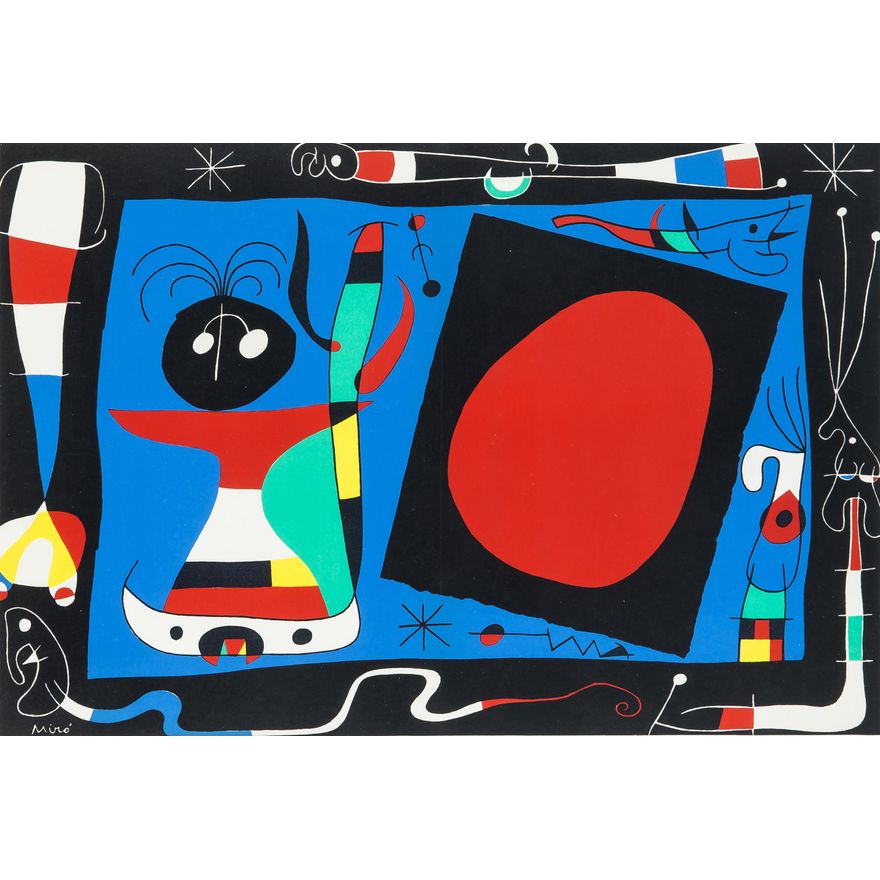 Joan Miro | Femme au Miroir, 1956
