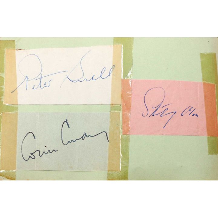 AUTOGRAPH BOOK ca 1950's & 60's - Autograph Book of 40 leaves