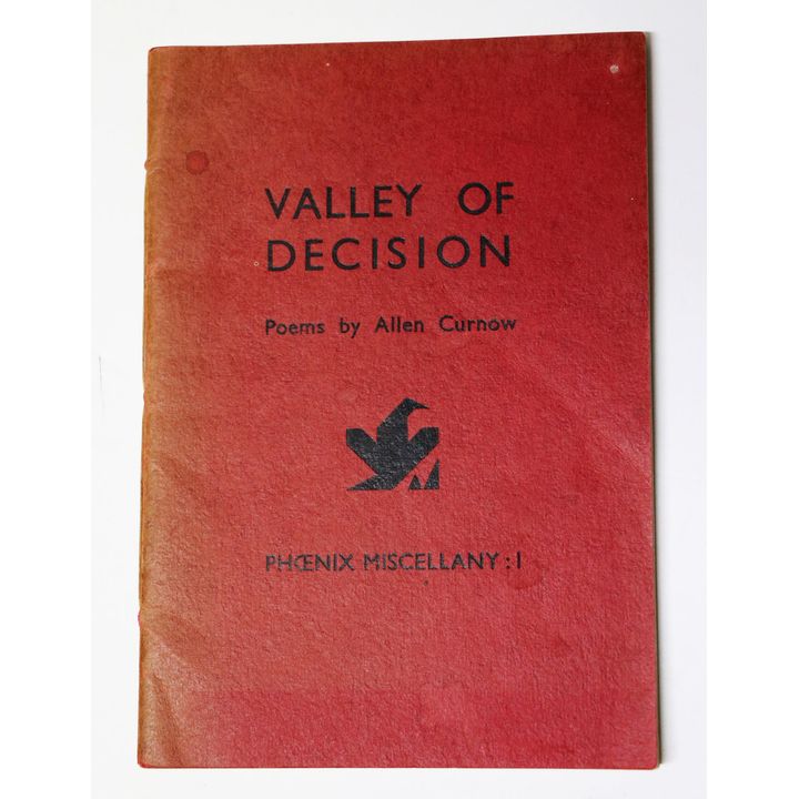 CURNOW, ALLEN, Valley of Decision; Poems