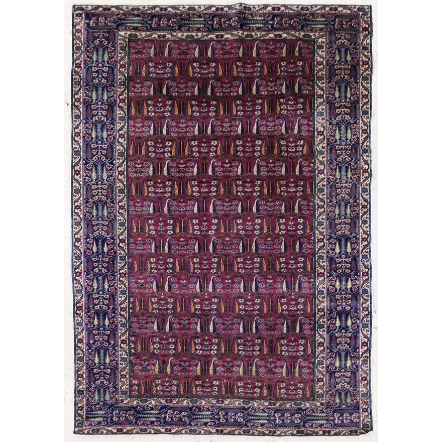 Antique Persian Tree Motif Oriental Rug 4'10''x7'