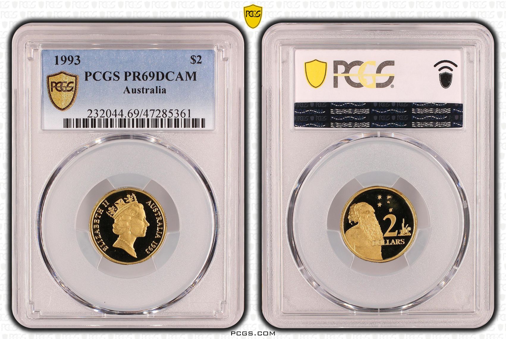 Elizabeth II, Two Dollar, 1993, PCGS PR69DCAM