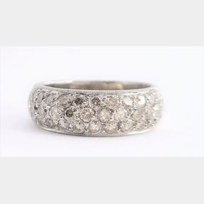 0.850CTS DIAMONDS IN 18CT WHITE GOLD RING COLOUR COLOUR L CLARITY SI - 51543/33