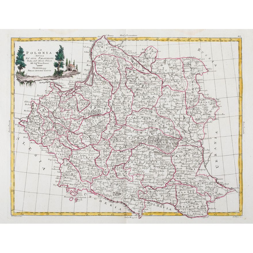 Giovanni Antonio Rizzi-Zannoni | La Polonia divisa ne suoi palatinati…