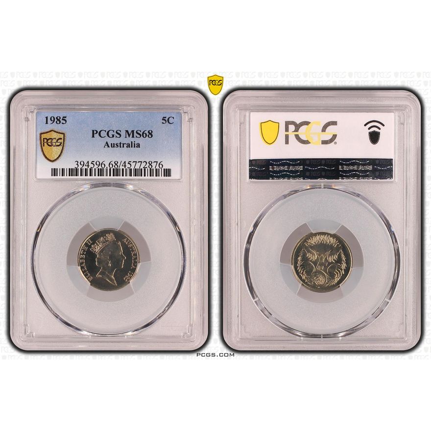 Five Cent, 1985, PCGS MS68