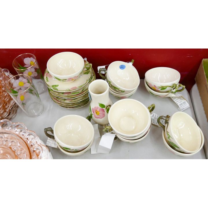 14pc Interpace Desert Rose Cup Saucer etc.