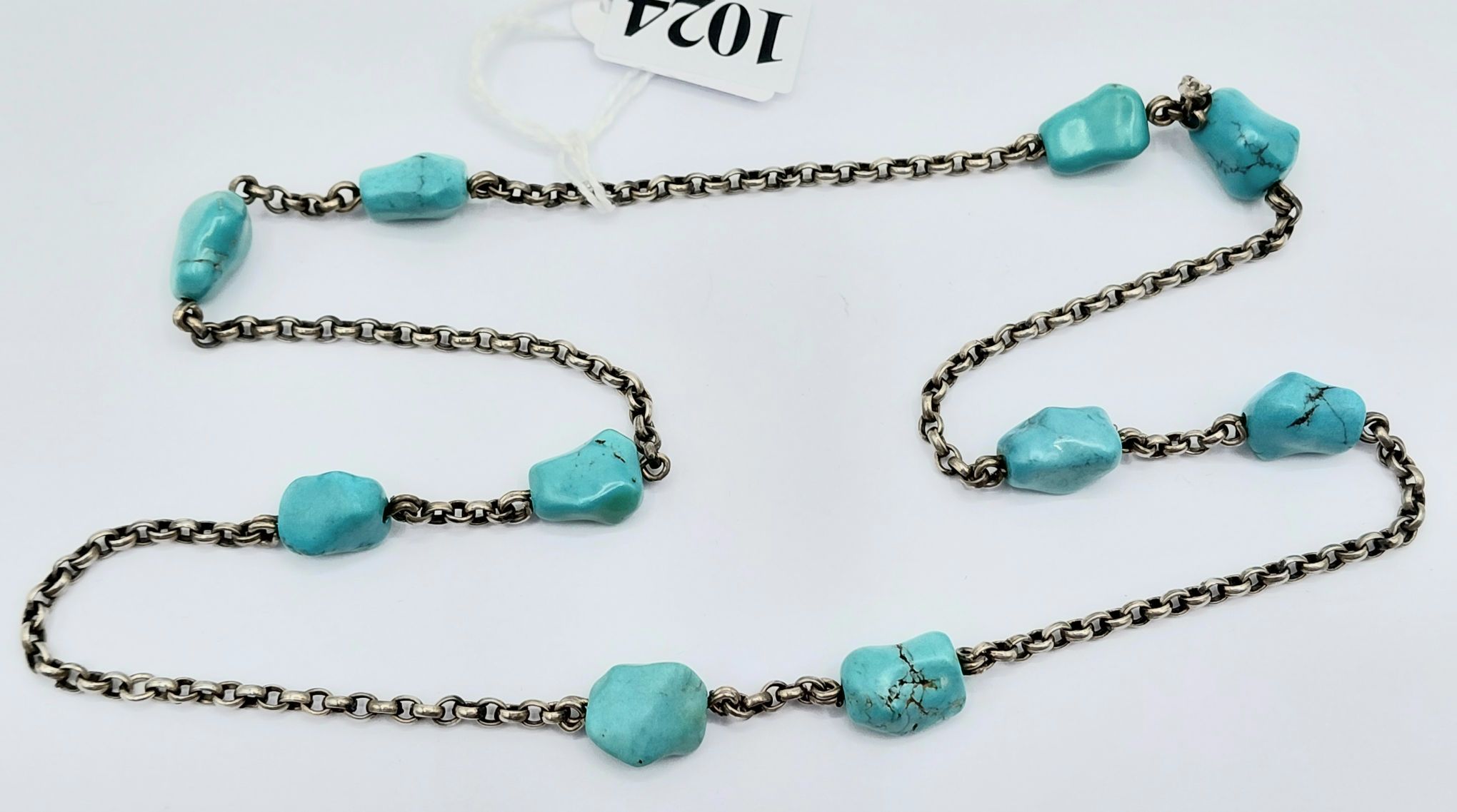 Sterling Silver Turquoise Necklace