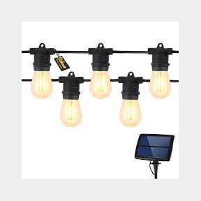 Kingavon 20 Bulb LED Solar String Light Set for Your Garden - Greenlane Gear Bar 9900878215067- 51748/10920 ML B1 (S8)