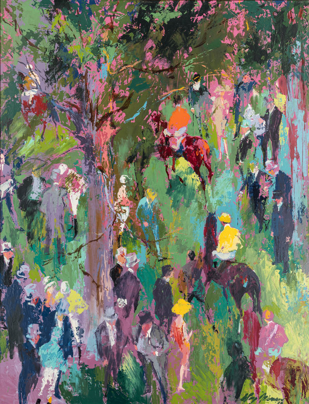 LeRoy Neiman
(American, 1921-2012)
Paddock at Deauville, 1965