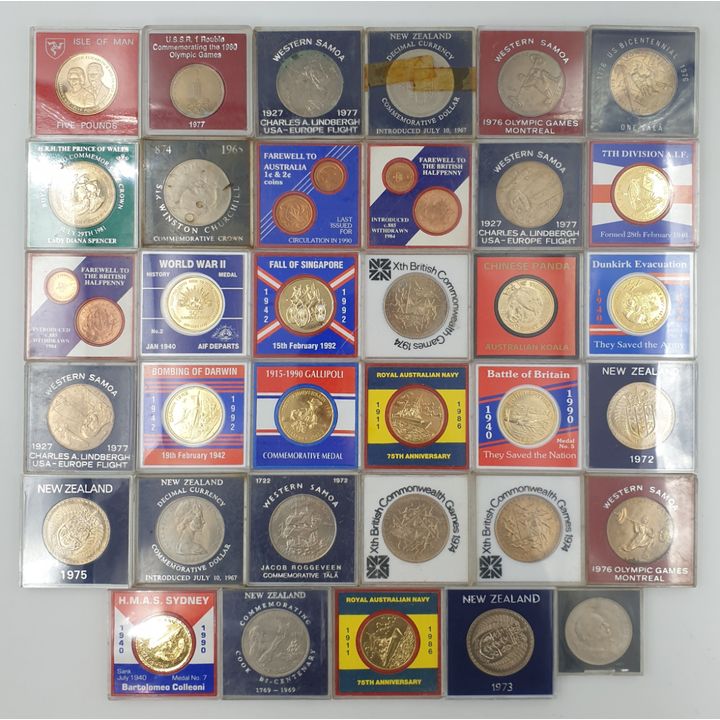 World Medallions & Coins (x35)