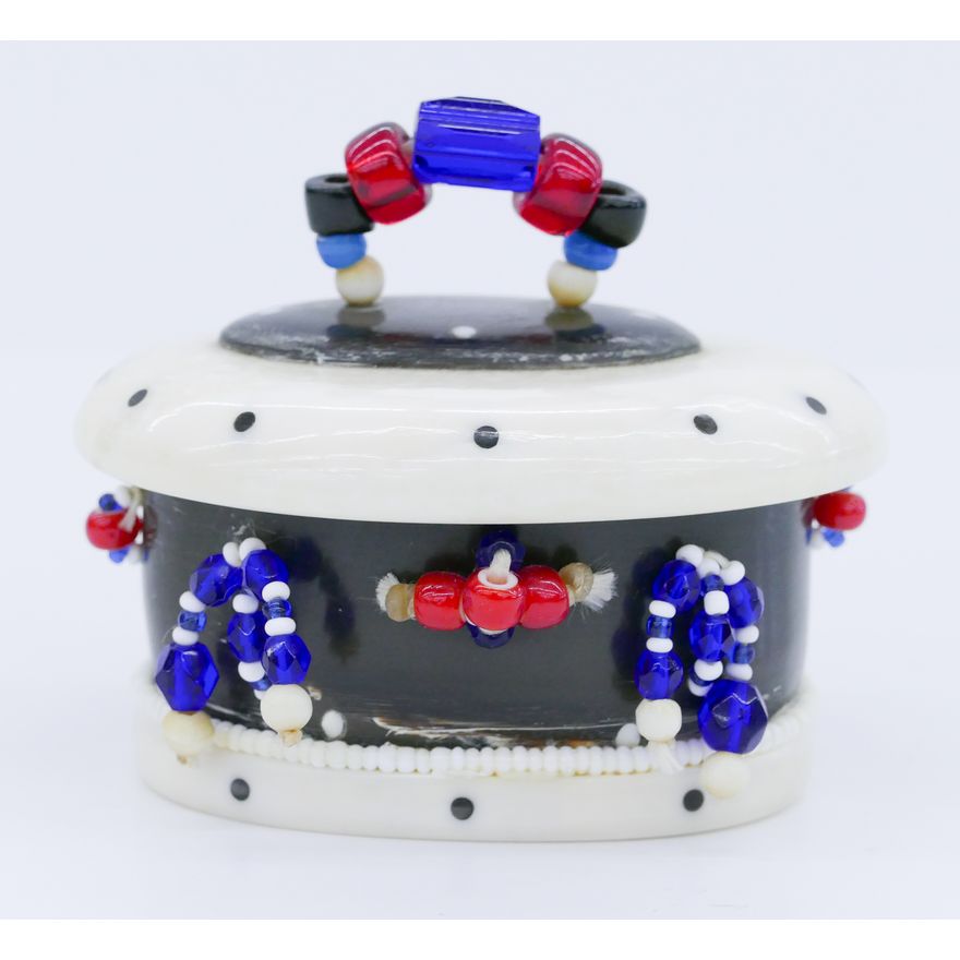 Jacob Simeonoff Alutiiq Lidded Baleen Basket