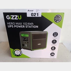 GIZZU HERO MAX 1000W 1024WH UPS POWER STATION - FAST CHARGING LITHIUM IRON PHOSPHATE (LIFEPO4) BATTERY TECHNOLOGY SUPPORTS SOLAR