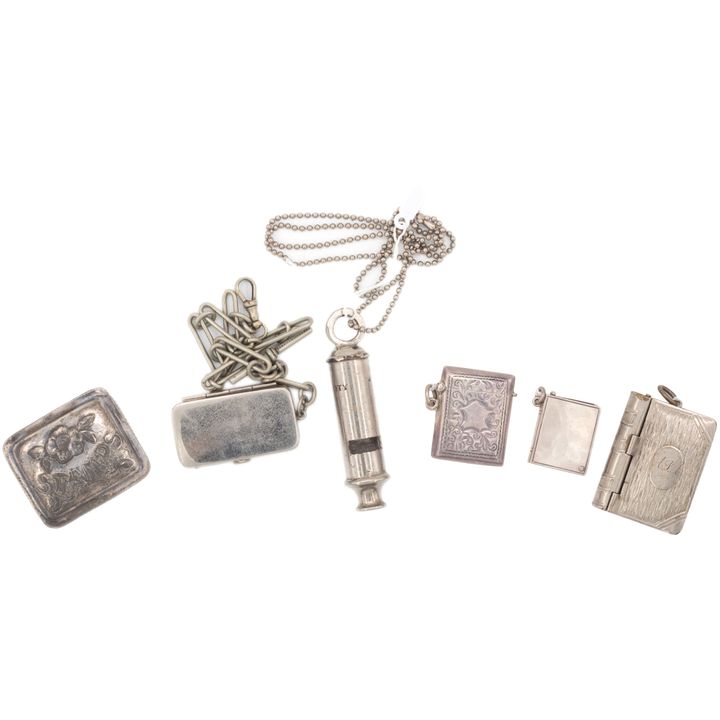 Great Britain, Silver Match Cases, 1900 - 1940, VGC