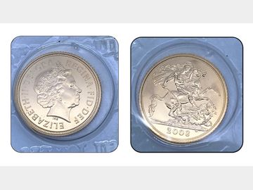 2008 ELIZABTH II GOLD HALF SOVEREIGN