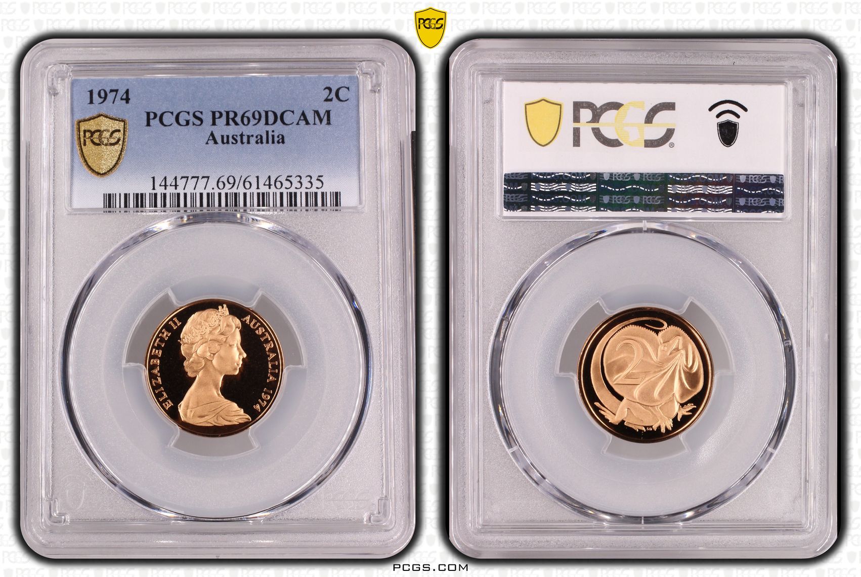 Two Cent, 1974, Pcgs Pr69dcam