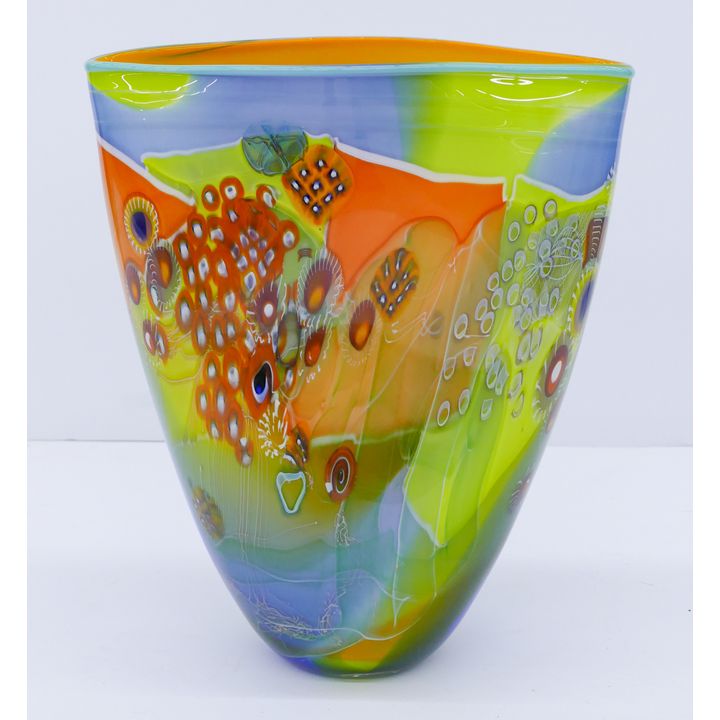 Wes Hunting Aquarium Blown Glass Vase
