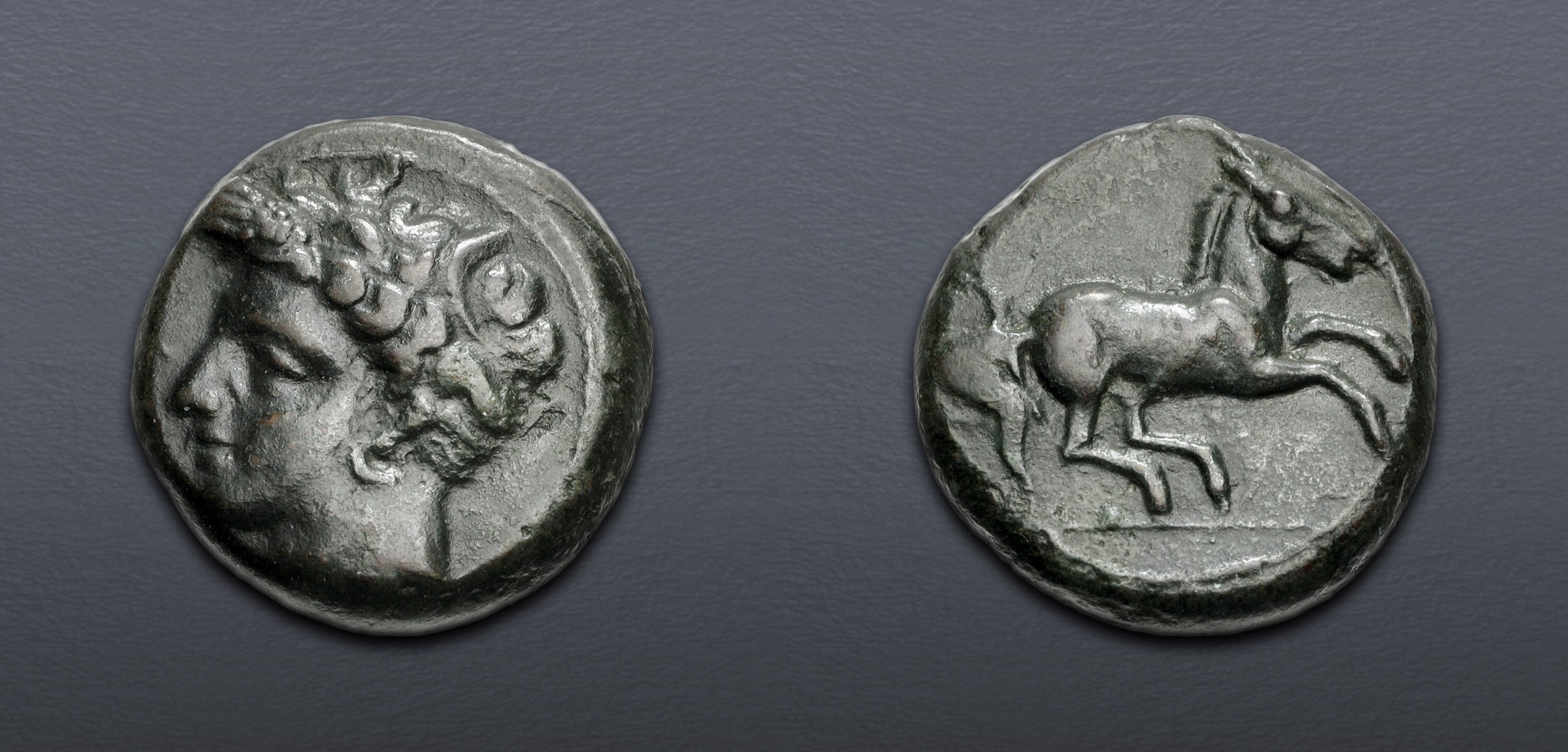 CARTHAGE. Circa 400-350 BC. Æ Unit (17.5mm, 7.47 g, 1h). Carthage mint ...