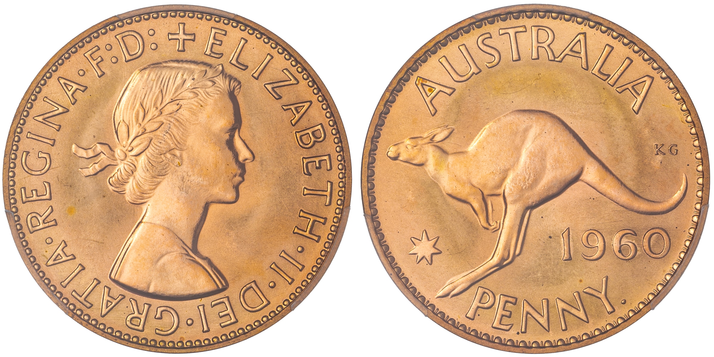 Elizabeth II, Penny, 1960-Y., PCGS PR66RD
