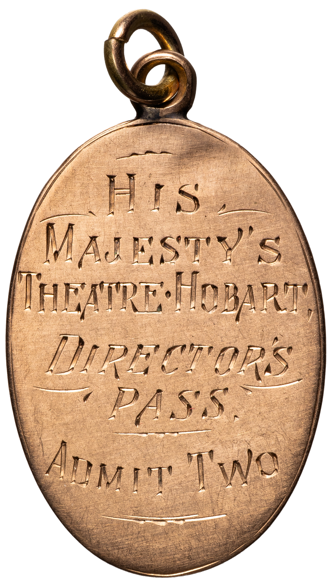 His Majesty's Theatre, Hobart - Directors Pass, C. 1919, gVF