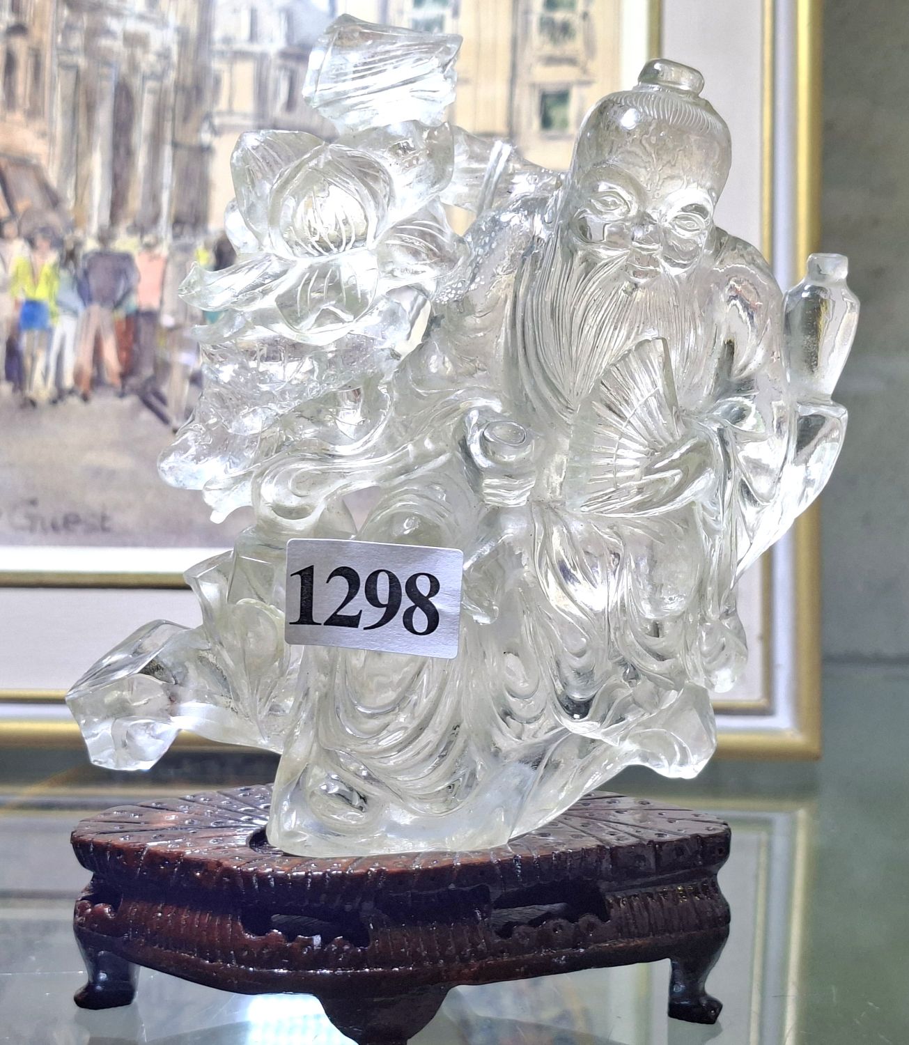 1298 · CHINESE ROCK CRYSTAL CARVING