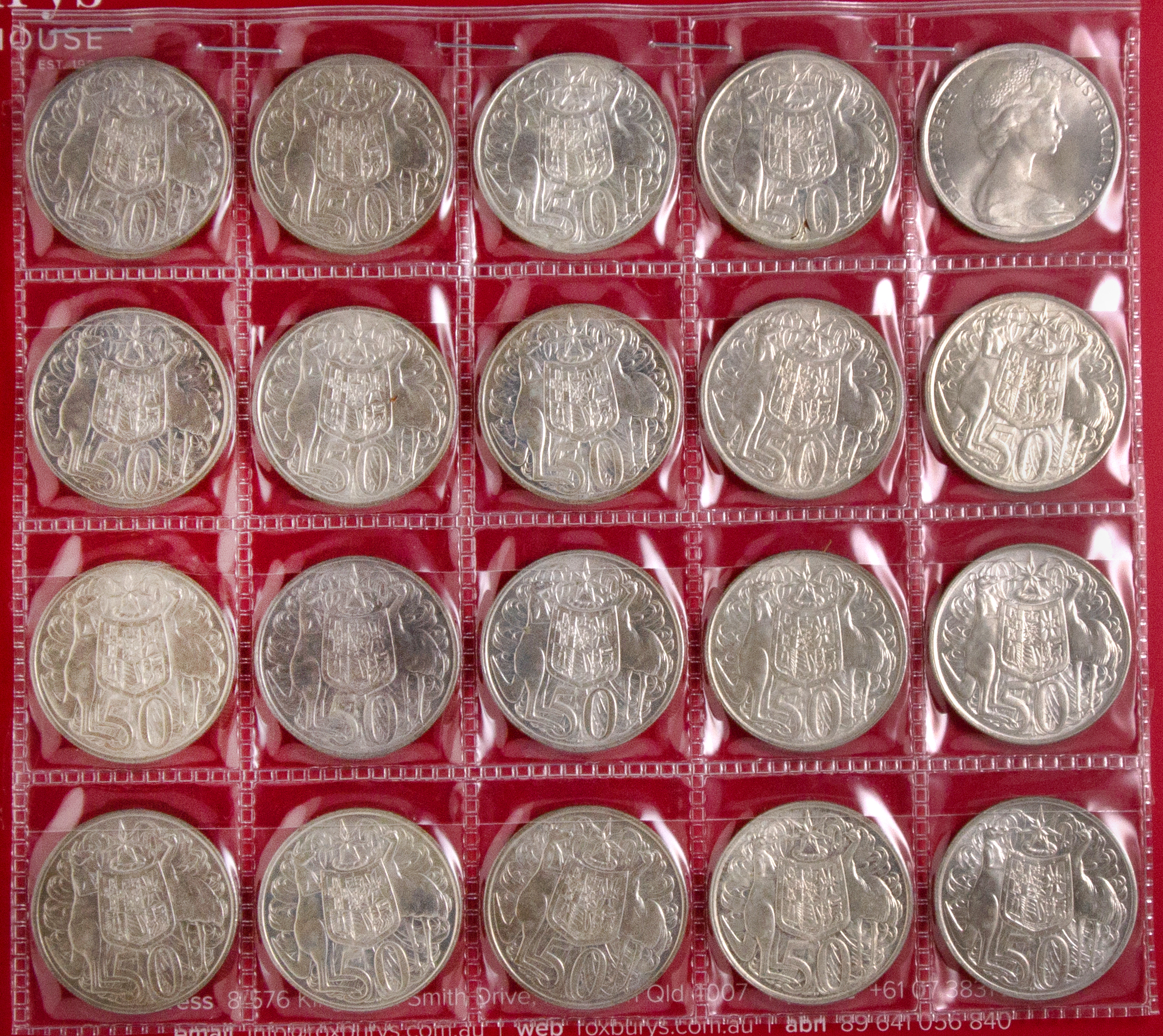 Accumulation, Elizabeth II, Fifty Cents, 1966, CHU