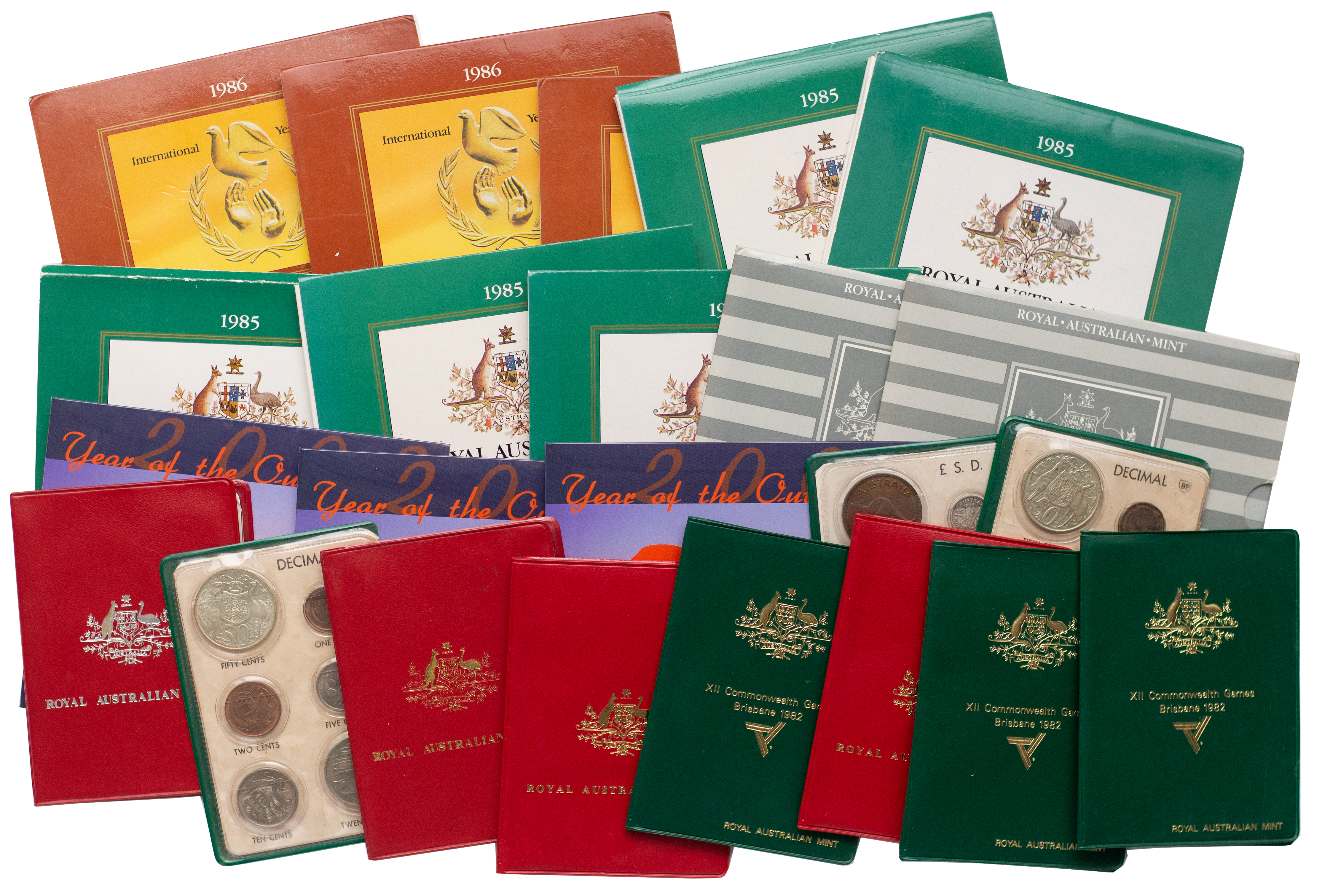 George VI - Elizabeth II, Mint Sets, 1943 - 2002, UNC