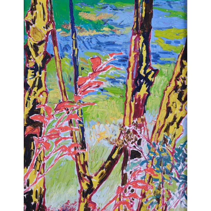 Philip Trusttum 'Untitled - Landscape with Trees'