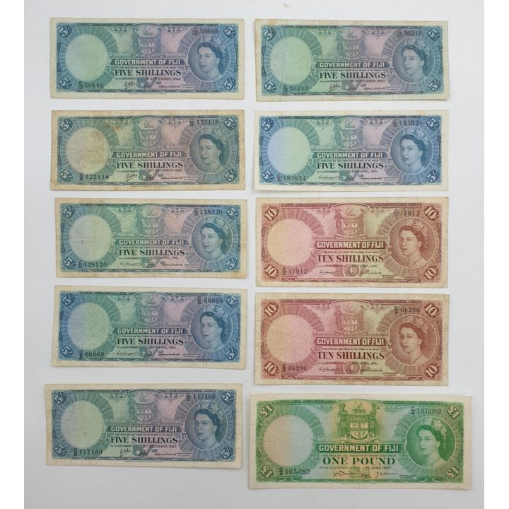 Fijian Banknotes (x10)