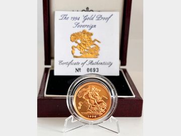 1994 ELIZABETH II PROOF GOLD SOVEREIGN