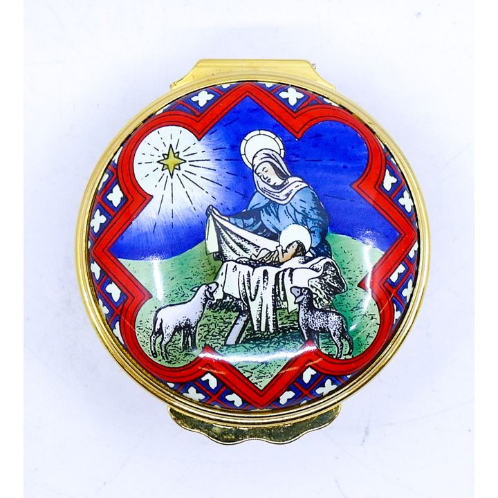 Halcyon Days Neiman Marcus Christmas 1998 Enameled Box