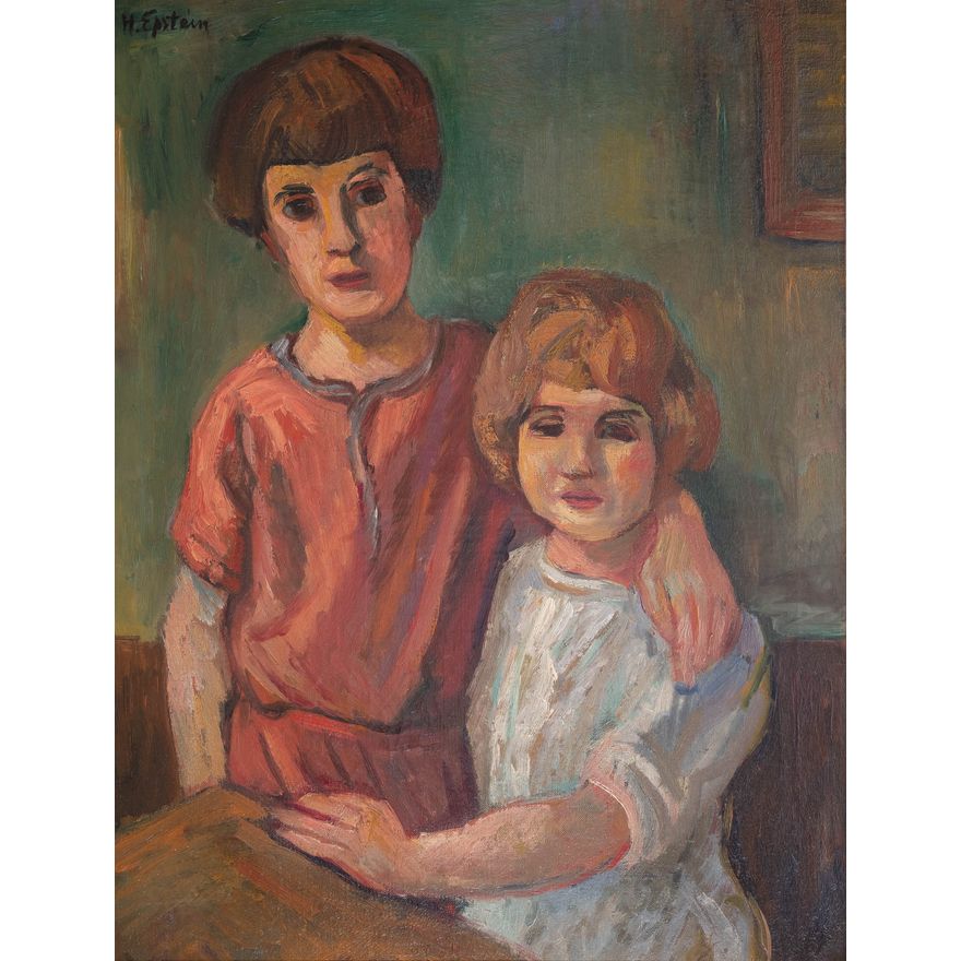 Henryk Epstein | Dwoje dzieci, ok. 1924 r.