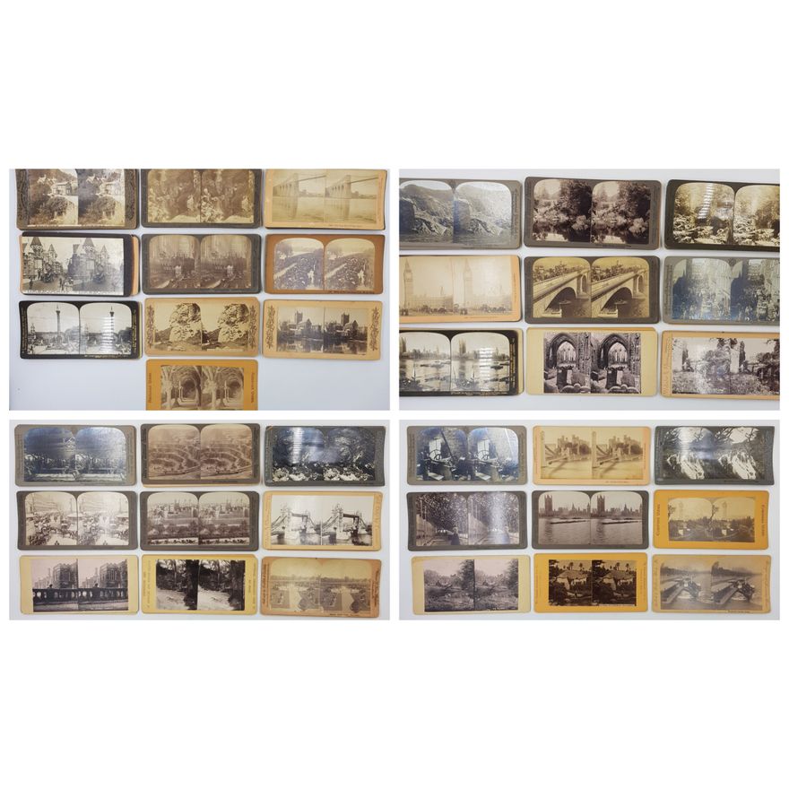 Stereograph Cards - English (x37)