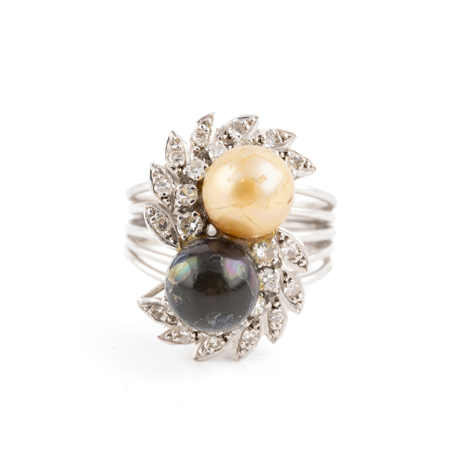 348 · Diamond 12ct Gold Dress Ring