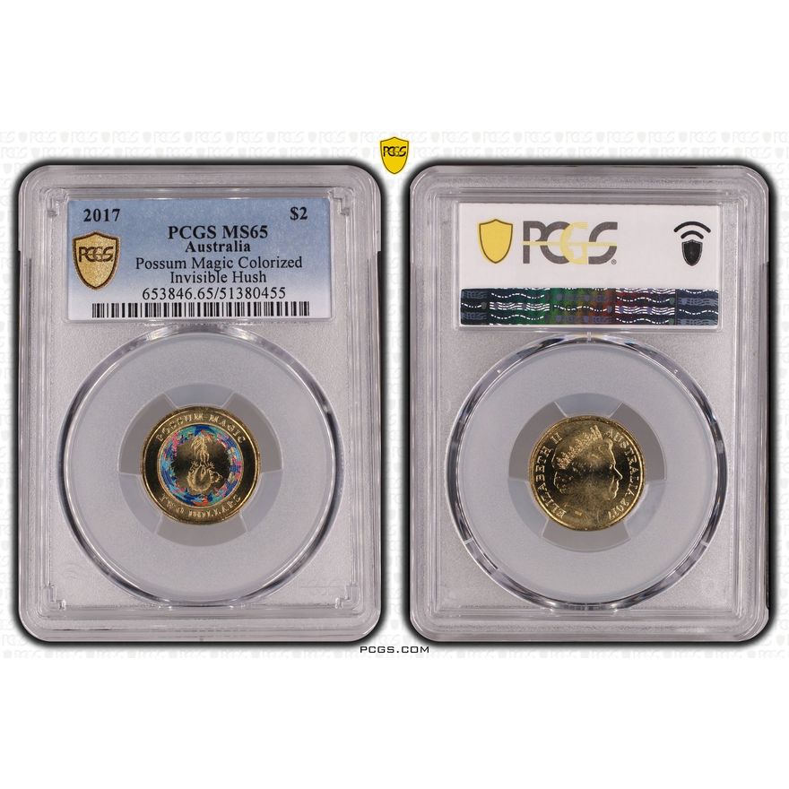 Possum Magic - Invisible Hush, Two Dollar, 2017, PCGS MS65
