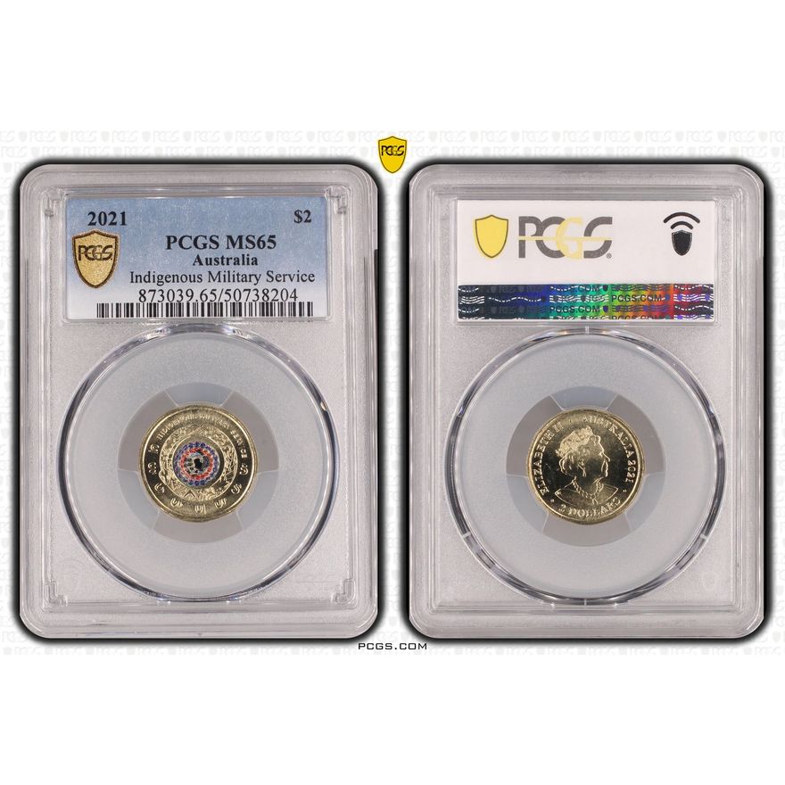 Indigenous Military Service Colorized, Two Dollar, 2021, PCGS MS65