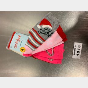 4 PAIRS CAT & JACK CREW SOCKS YOUTH SIZE L 3-10