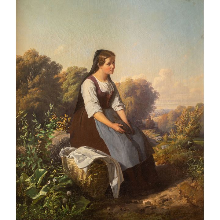 Tadeusz Ajdukiewicz | Dziewczyna z koszem, 1875 r.
