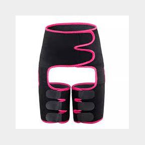 3in1 Neoprene Sweat Thigh and Waist Trimmer - Pink - Black / Pink - M-L | JG 51496/1433 B3 (S4)