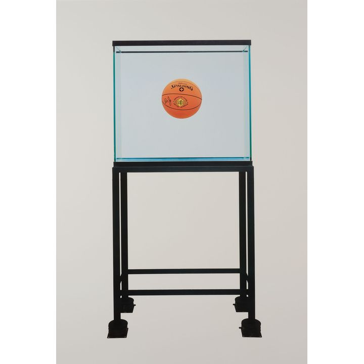 Jeff Koons 'One Ball Total Equilibrium Tank (Spalding Dr. J Silver Series)'