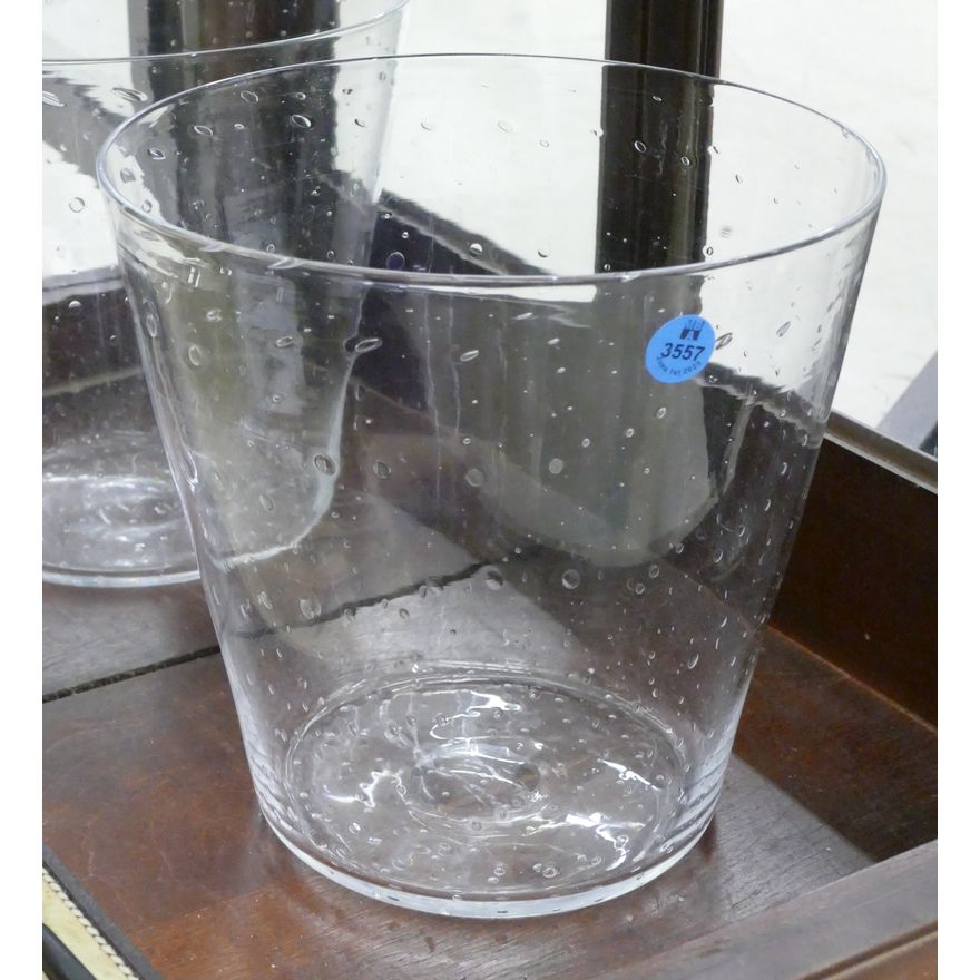 Steuben Controlled Bubble Crystal Ice Bucket 8.5''