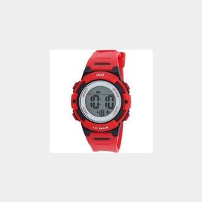 Q Q Womens Watch - Red Resin Strap - Bar 4966006856484 - 51746/1221