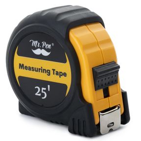 MR. PEN- TAPE MEASURE, 7.6M, STEEL MEASURING TAPE, RETRACTABLE MEASURING TAPE, TAPE MEASURE WITH FRACTIONS, EASY READ TAPE MEASURE