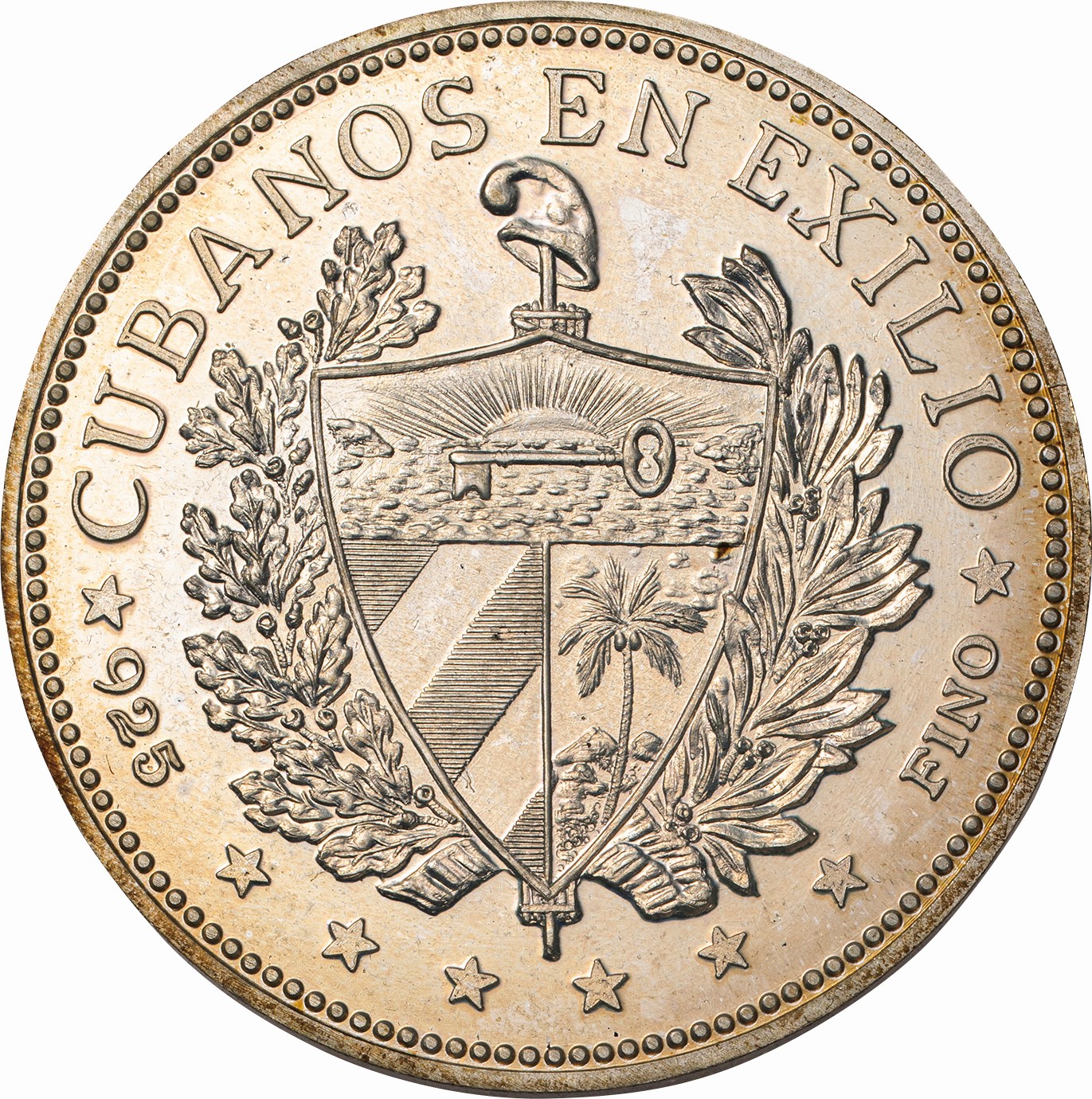 キューバ-Cuba. プルーフ. Proof. 女性頭像 スーベニア1ペソ銀貨