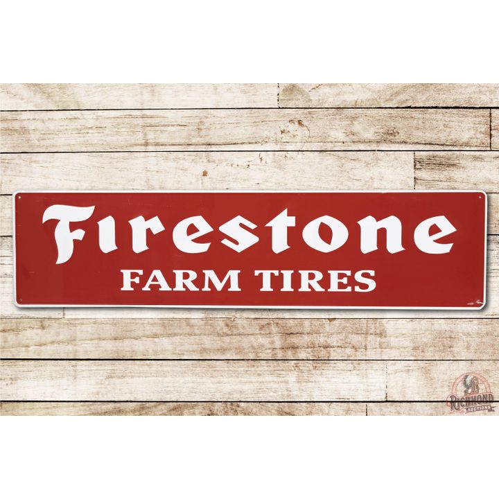 Firestone Farm Tires Single Sided Metal Sign TAC 9