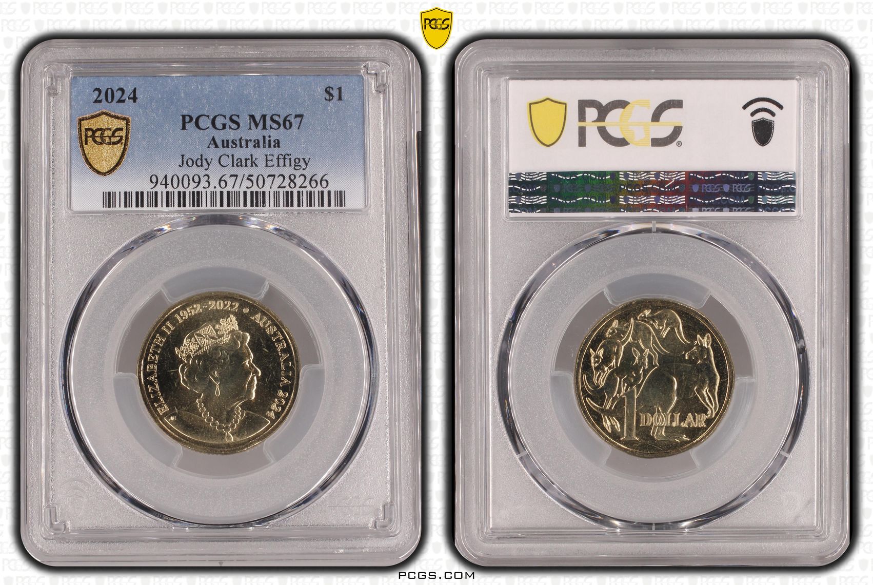 Jody Clark Effigy , One Dollar, 2024, PCGS MS67