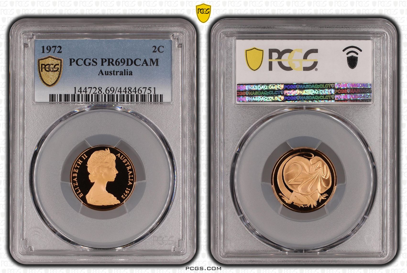 1972 Australia Two Cent, 2c PCGS - PR69DCAM -751