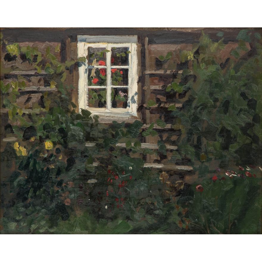 Józef Czajkowski | Widok na ogród (Knyszyn), 1907 r.