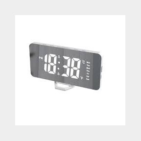 16cm Digital Electric Bedside Alarm Clock Memory Function for Outages | Bar 9902186181713 - 51745/4444 SN B1 (S5)