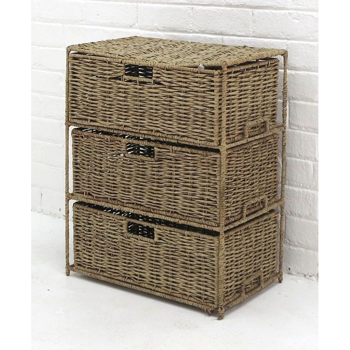 SET OF WICKER DRAWERS
