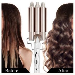 Triple Barrel Hair Waver Three Barrel Ceramic Ionic Wave Curling Iron Tripple Barrel |